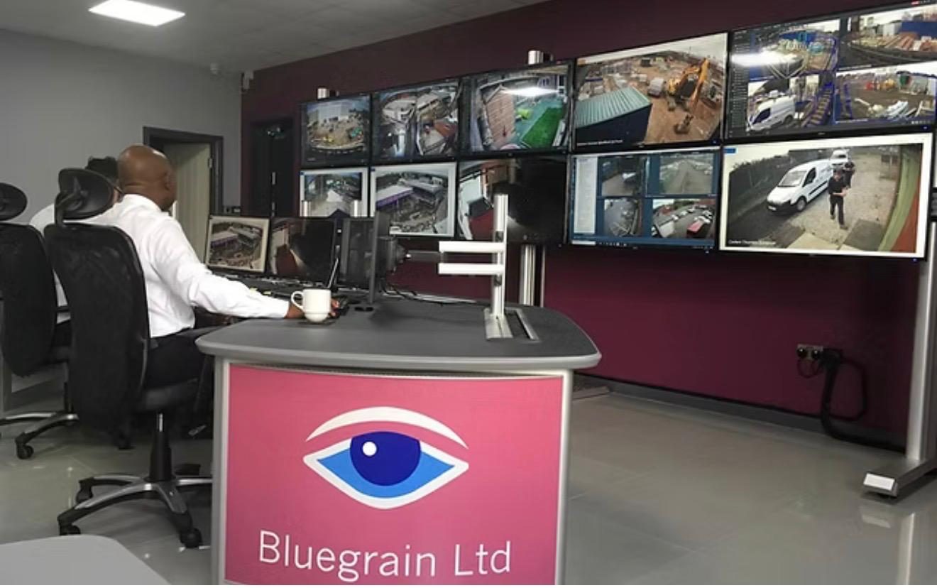The Bluegrain control room, staffed 24 hours, Bluegrain Ltd covering Middleton M24 near Middleton Gardens